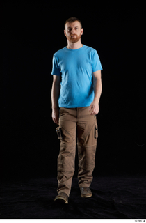 Victor  1 blue t shirt brown shoes brown trousers…